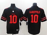 Nike San Francisco 49ers #10 Jimmy Garoppolo Black Vapor Untouchable Player Limited Jerseys,baseball caps,new era cap wholesale,wholesale hats