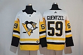 Pittsburgh Penguins #59 Jake Guentzel White Adidas Stitched Jersey,baseball caps,new era cap wholesale,wholesale hats