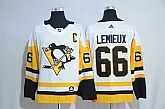 Pittsburgh Penguins #66 Mario Lemieux White With C Patch Adidas Stitched Jersey,baseball caps,new era cap wholesale,wholesale hats