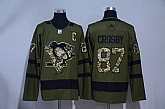 Pittsburgh Penguins #87 Sidney Crosby Green Salute to Service Adidas Stitched Jersey,baseball caps,new era cap wholesale,wholesale hats