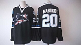 San Jose Sharks #20 Nabokov Black Adidas Stitched Jersey,baseball caps,new era cap wholesale,wholesale hats