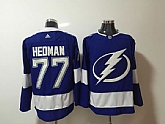 Tampa Bay Lightning #77 Victor Hedman Blue Adidas Stitched Jersey,baseball caps,new era cap wholesale,wholesale hats