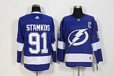Tampa Bay Lightning #91 Steven Stamkos Blue Adidas Stitched Jersey,baseball caps,new era cap wholesale,wholesale hats