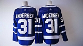 Toronto Maple Leafs #31 Frederik Andersen Blue Adidas Stitched Jersey,baseball caps,new era cap wholesale,wholesale hats