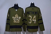 Toronto Maple Leafs #34 Auston Matthews Green Salute to Service Adidas Stitched Jersey,baseball caps,new era cap wholesale,wholesale hats