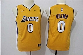 Youth Nike Los Angeles Lakers #0 Kyle Kuzma Yellow Swingman Stitched NBA Jersey,baseball caps,new era cap wholesale,wholesale hats