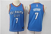 Youth Nike Oklahoma City Thunder #7 Carmelo Anthony Blue Swingman Stitched NBA Jersey,baseball caps,new era cap wholesale,wholesale hats