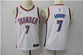 Youth Nike Oklahoma City Thunder #7 Carmelo Anthony White Swingman Stitched NBA Jersey,baseball caps,new era cap wholesale,wholesale hats