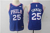 Youth Nike Philadelphia 76ers #25 Ben Simmons Blue Swingman Stitched NBA Jersey,baseball caps,new era cap wholesale,wholesale hats
