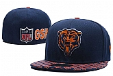Bears Team Logo Navy Fitted Hat LXMY,baseball caps,new era cap wholesale,wholesale hats