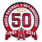 Stitched Los Angeles Angels 50th Anniversary Jersey Patch,baseball caps,new era cap wholesale,wholesale hats