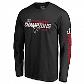 Atlanta Falcons 2016 Conference Champions Black Men's Long Sleeve T-Shirt,baseball caps,new era cap wholesale,wholesale hats