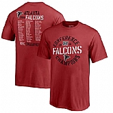 Atlanta Falcons 2016 Conference Champions Red Men's Short Sleeve T-Shirt,baseball caps,new era cap wholesale,wholesale hats