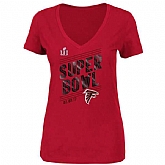 Atlanta Falcons Super Bowl Li Red Women's Short Sleeve T-Shirt,baseball caps,new era cap wholesale,wholesale hats