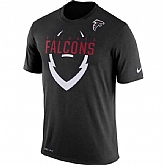 Atlanta Falcons Team Logo Black Men's Short Sleeve T-Shirt,baseball caps,new era cap wholesale,wholesale hats