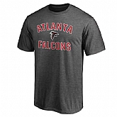 Atlanta Falcons Team Logo Grey Men's Short Sleeve T-Shirt,baseball caps,new era cap wholesale,wholesale hats