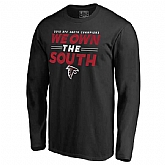 Atlanta Falcons We Own The South 2016 NFC South Champions Black Men's Long Sleeve T-Shirt,baseball caps,new era cap wholesale,wholesale hats