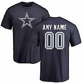 Customized Dallas Cowboys Navy Blue Design Your Own Navy Blue Men's Short Sleeve Fitted T-Shirt,baseball caps,new era cap wholesale,wholesale hats