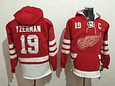 Detroit Red Wings #19 Steve Yzerman Red 1917-2017 100th Anniversary Stitched NHL Hoodie,baseball caps,new era cap wholesale,wholesale hats