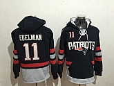 New England Patriots #11 Julian Edelman Navy Blue All Stitched Hooded Sweatshirt,baseball caps,new era cap wholesale,wholesale hats