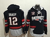 New England Patriots #12 Tom Brady Navy Blue All Stitched Hooded Sweatshirt,baseball caps,new era cap wholesale,wholesale hats