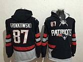 New England Patriots #87 Rob Gronkowski Navy Blue All Stitched Hooded Sweatshirt,baseball caps,new era cap wholesale,wholesale hats