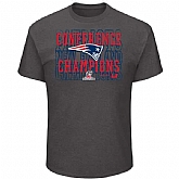 New England Patriots 2016 AFC Champions D.Grey Men's Short Sleeve T-Shirt,baseball caps,new era cap wholesale,wholesale hats
