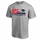 New England Patriots 2016 AFC Champions Grey Men's Short Sleeve T-Shirt,baseball caps,new era cap wholesale,wholesale hats