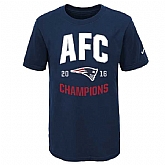 New England Patriots 2016 AFC Champions Navy Men's Short Sleeve T-Shirt,baseball caps,new era cap wholesale,wholesale hats