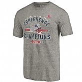 New England Patriots 2016 Conference Champions Grey Short Sleeve T-Shirt,baseball caps,new era cap wholesale,wholesale hats