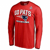 New England Patriots Go Pats Red Men's Long Sleeve T-Shirt,baseball caps,new era cap wholesale,wholesale hats