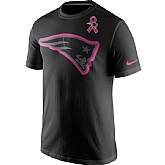 New England Patriots Nike Breast Cancer Awareness Team Travel Performance T-Shirt Black,baseball caps,new era cap wholesale,wholesale hats