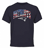 New England Patriots Pro Line Navy Banner Wave Men's T Shirt,baseball caps,new era cap wholesale,wholesale hats
