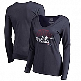 New England Patriots Pro Line by Fanatics Branded Women's 2016 AFC East Division Champions V Neck Long Sleeve T-Shirt Navy,baseball caps,new era cap wholesale,wholesale hats