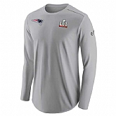New England Patriots Super Bowl Li Grey Men's Long Sleeve T-Shirt,baseball caps,new era cap wholesale,wholesale hats