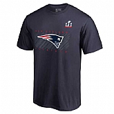 New England Patriots Super Bowl Li Navy Short Sleeve T-Shirt,baseball caps,new era cap wholesale,wholesale hats
