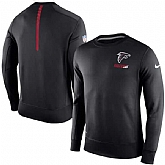 Nike Atlanta Falcons Black 2015 Sideline Crew Fleece Performance Sweatshirt,baseball caps,new era cap wholesale,wholesale hats