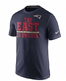 Nike Patriots Navy Blue 2015 AFC East Champions Men's Short Sleeve T-Shirt,baseball caps,new era cap wholesale,wholesale hats
