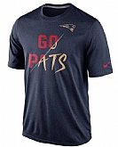 Nike Patriots Navy Blue Go Pats Men's Short Sleeve T-Shirt,baseball caps,new era cap wholesale,wholesale hats