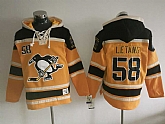 Pittsburgh Penguins #58 Kris Letang Orange All Stitched Hooded Sweatshirt,baseball caps,new era cap wholesale,wholesale hats