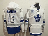Toronto Maple Leafs #16 Mitchell Marner White Name & Number Pullover Stitched NHL Hoodie,baseball caps,new era cap wholesale,wholesale hats