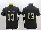 Youth Nike New York Giants #13 Odell Beckham Jr Black Anthracite Salute To Service Stitched Limited Jersey,baseball caps,new era cap wholesale,wholesale hats