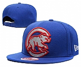 Cubs Big Logo Blue Adjustable Hat GS,baseball caps,new era cap wholesale,wholesale hats