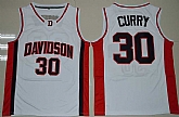 Davidson Wildcat #30 Stephen Curry White College Basketball Stitched Jersey,baseball caps,new era cap wholesale,wholesale hats
