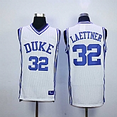Duke Blue Devils #32 Christian Laettner White College Stitched Jersey,baseball caps,new era cap wholesale,wholesale hats
