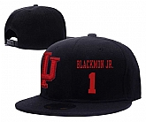 Indiana Hoosiers #1 James Blackmon Jr. Black College Basketball Adjustable Hat,baseball caps,new era cap wholesale,wholesale hats
