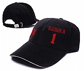 Indiana Hoosiers #1 James Blackmon Jr. Black College Basketball Adjustable Peaked Hat,baseball caps,new era cap wholesale,wholesale hats