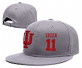 Indiana Hoosiers #11 Devonte Gray College Basketball Adjustable Hat,baseball caps,new era cap wholesale,wholesale hats