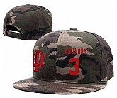 Indiana Hoosiers #3 OG Anunoby Camo College Basketball Adjustable Hat,baseball caps,new era cap wholesale,wholesale hats