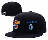 Kansas Jayhawks #0 Frank Mason III Black College Basketball Adjustable Hat,baseball caps,new era cap wholesale,wholesale hats